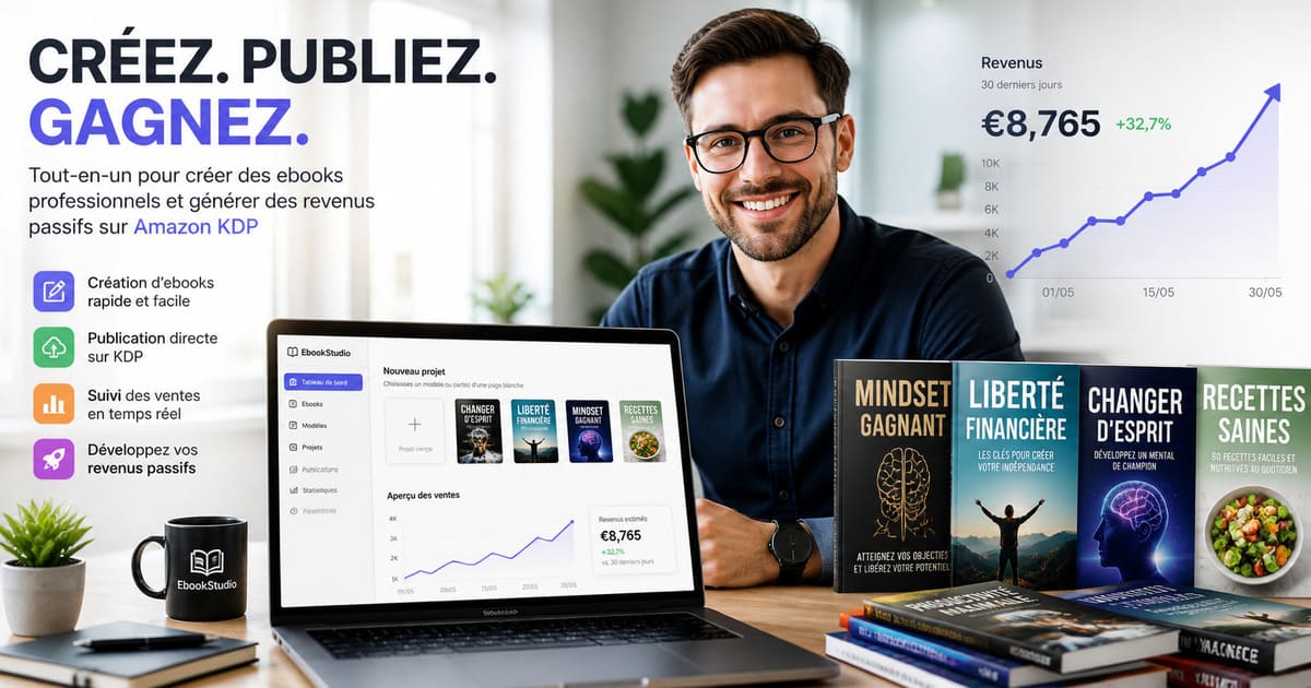 EbookStudio 2026 : Créer et Vendre un Ebook Rentable