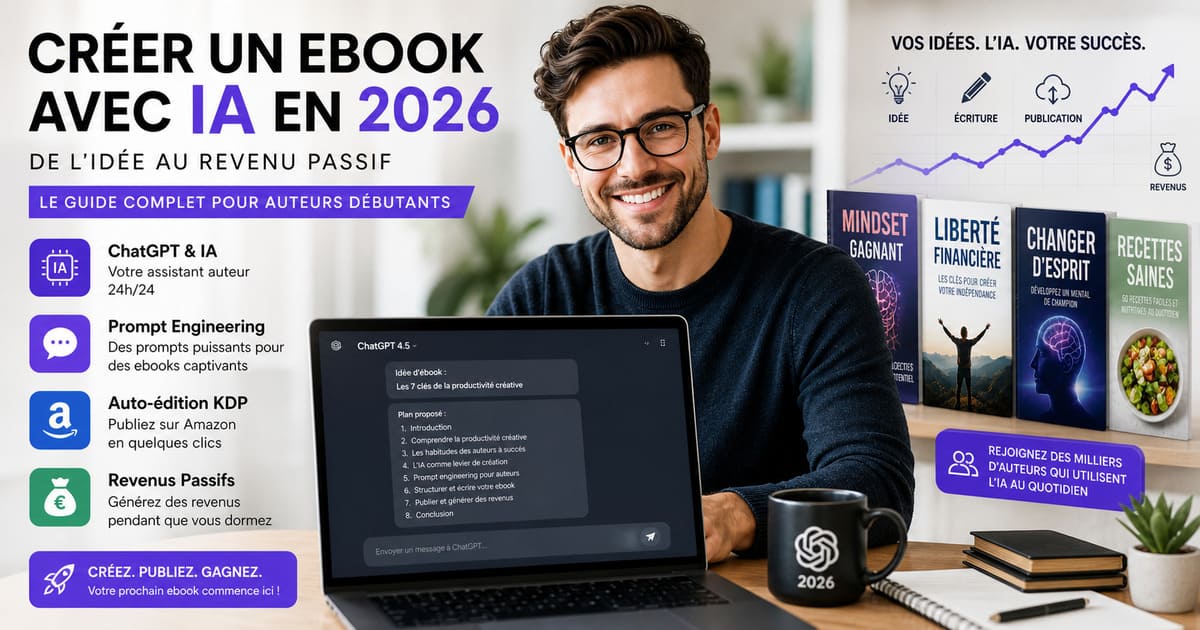 Créer un Ebook avec l'IA : Guide Complet 2026